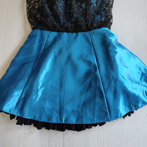 Jessica McClintock Gunne Sax Lace Corset Taffeta Chiffone Dress Size S Tag Sz 5 - Picture 6 of 16